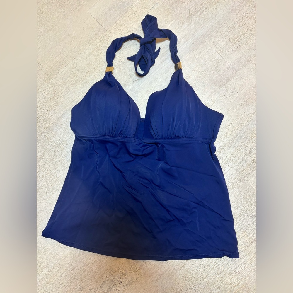 Victoria's Secret Blue Halter Swim Top